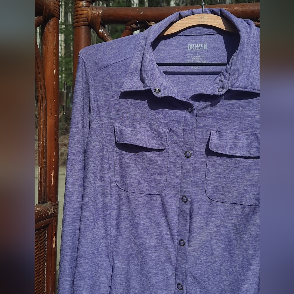 🍀3/15 Duluth Trading Co Purple Long Sleeve 💜 - Picture 5 of 7